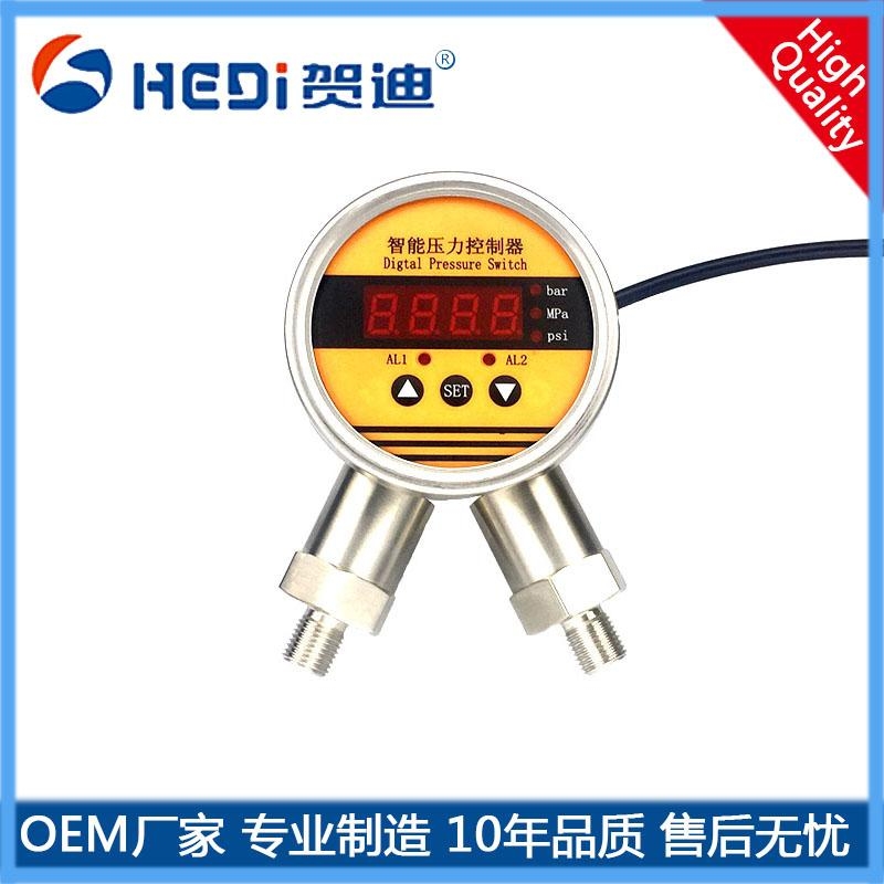 HDP802S智能壓差控制器兩路繼電器開關量輸出現場顯示功能-顯示速率設定-賀迪控制儀器